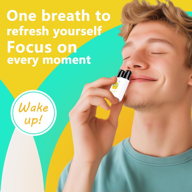 Portable Cooling Energy Stick Fruit Scent Wake Up Refreshing