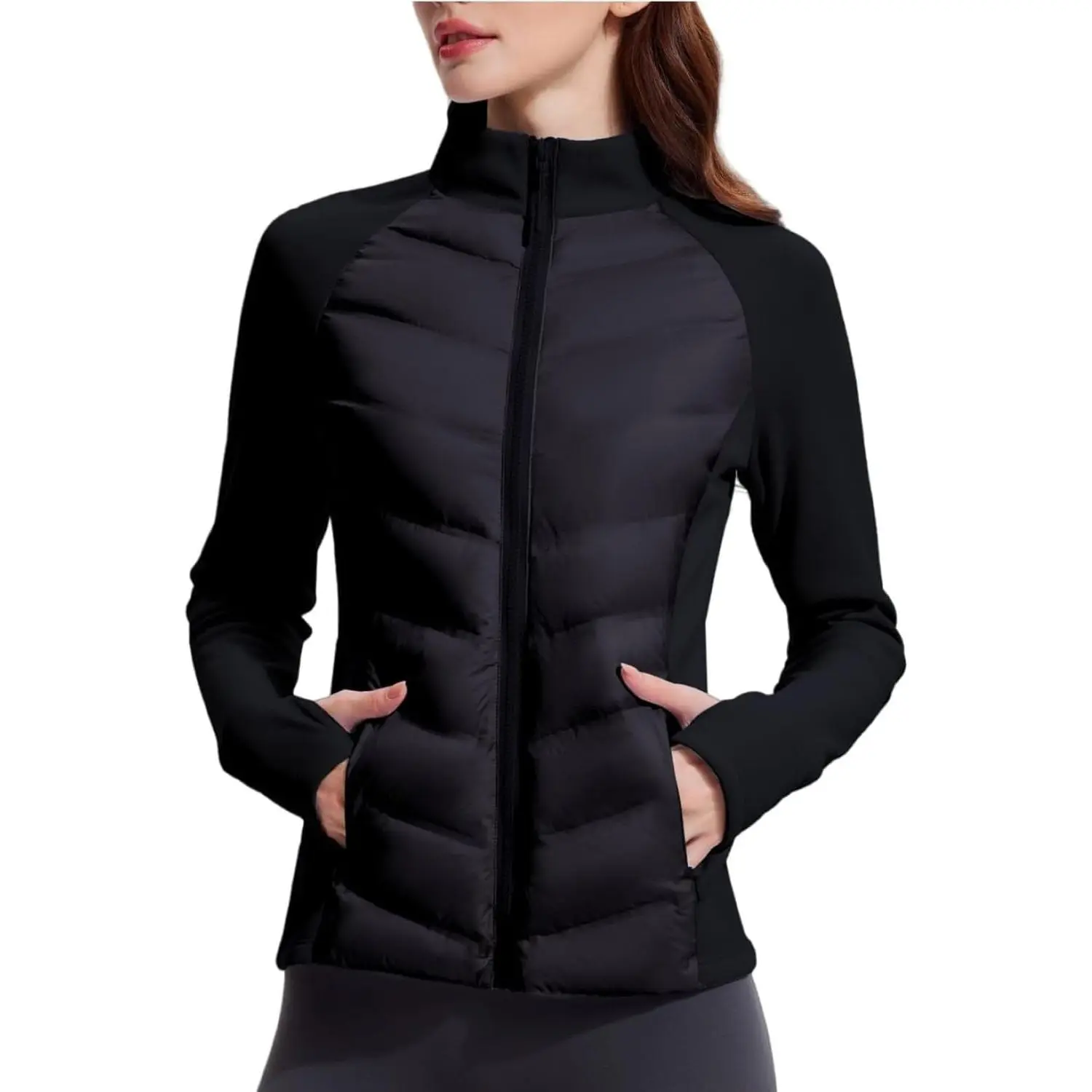 Women Lightweight Duck Down Puffer Jacket 800 Down-Fill Waterproof Quilted Jackets for Hiking Running