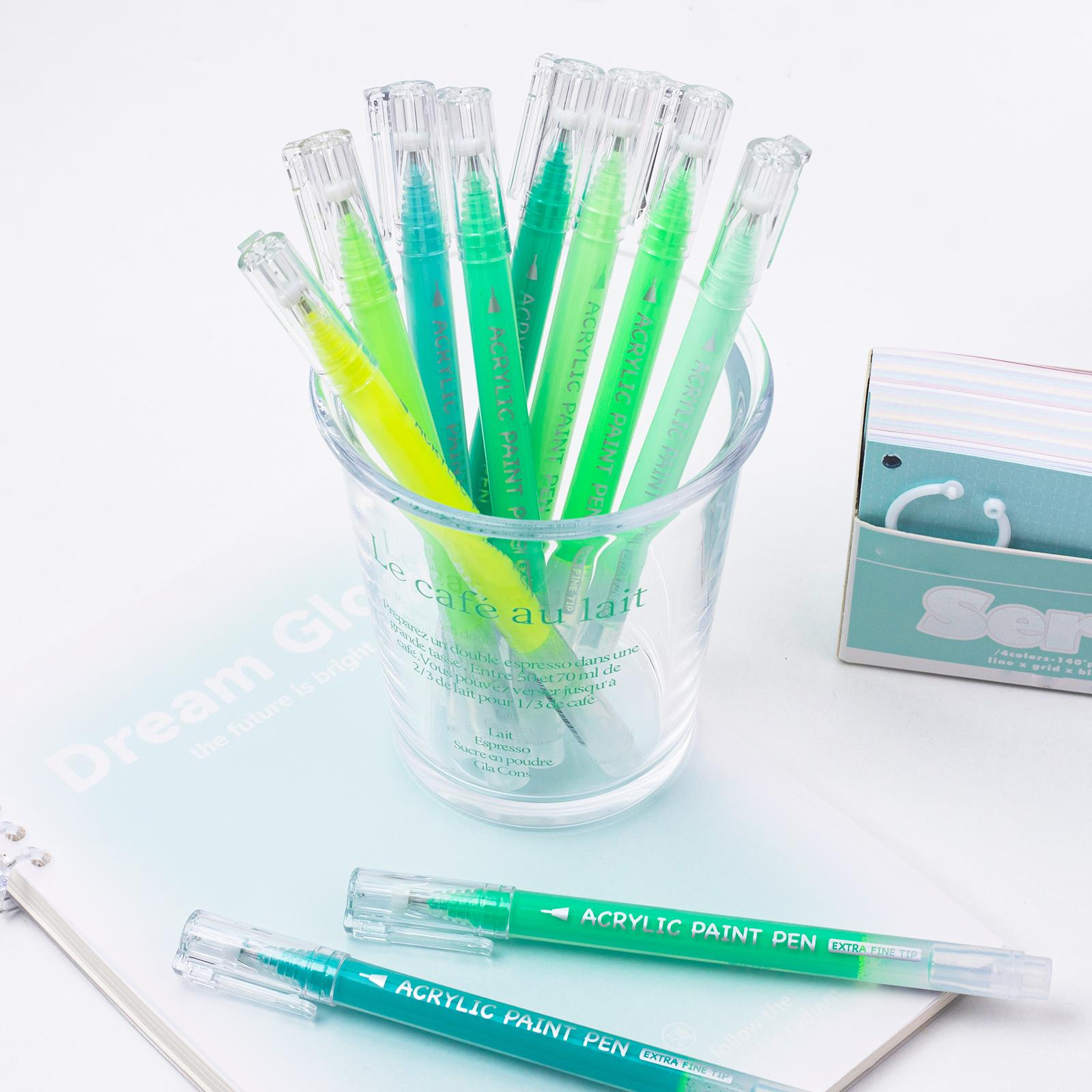 Acrylic Gel Pens for Drawing, Colors Gel Paint Pens Ultra Fine ST Point 1.0 , Set of Acrylic Marker Pens Color Ink for  Journaling, Crafts Art Supplies tiktokshopblackfriday