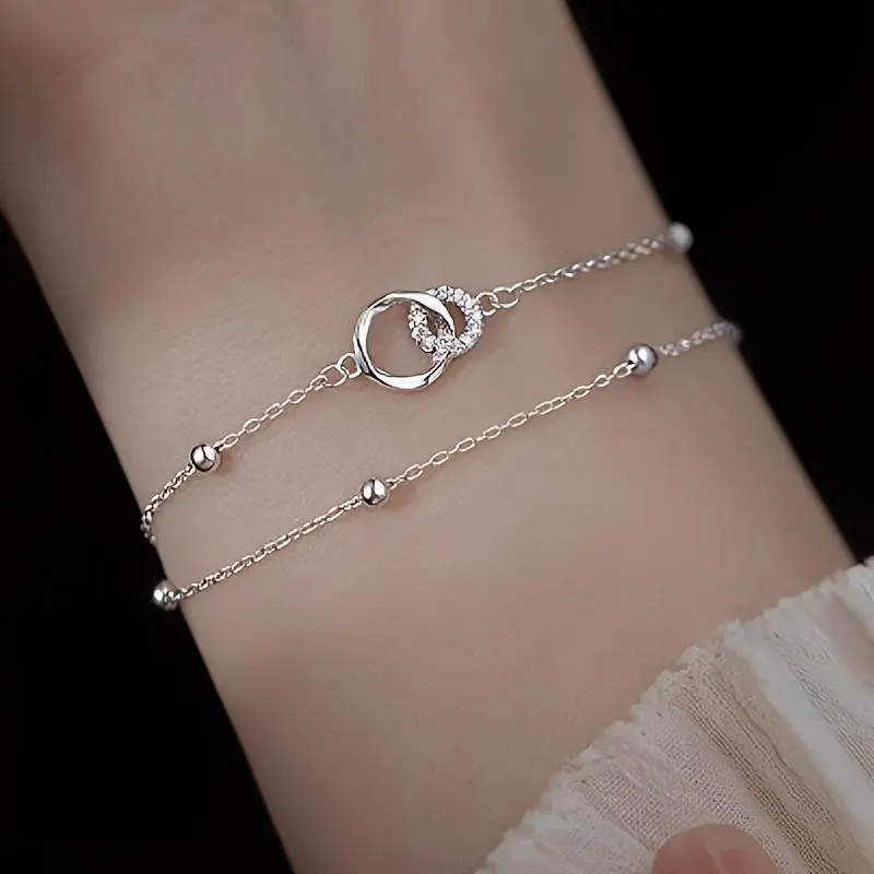A Double-Ring Bracelet for Women, a Versatile Friendship Bracelet, The Perfect Gift for a Girlfriend
