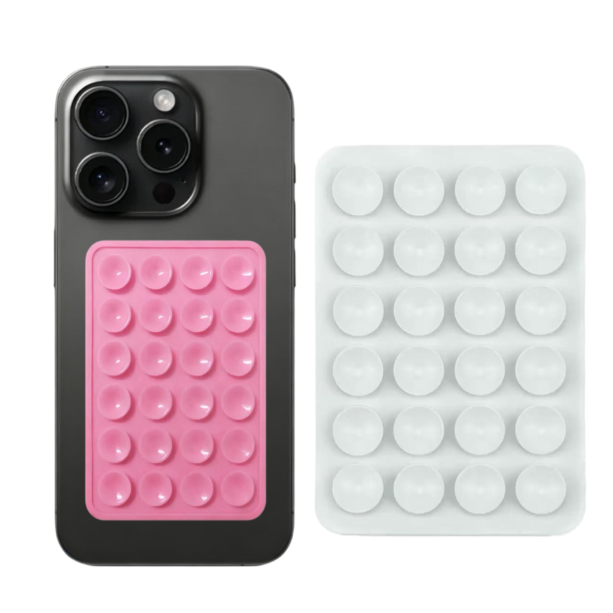 1PC 24 Double-sided Suction Cup Mobile Holder - Portable Detachable Anti-slip Grip Stand, Multi-purpose Stick, Ideal for Car Use, Fits Most Phones, Car Phone Holder Accessory