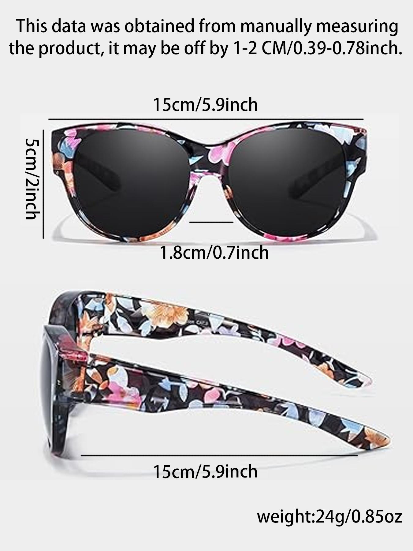 Vintage Fashion Floral Pattern Modern Trendy Styling Sunglasses, Trendy Casual Sun Protection Glasses for Everyday Use, Fashion Accessories for Outdoor Activities, Trendy Beach Eyewear, Lightweight Durable Sunglasses