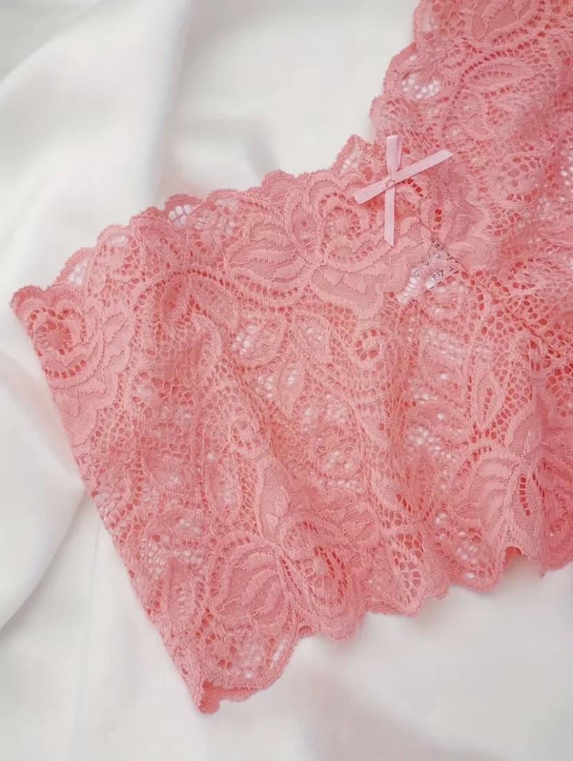 Lace Bikini Pants for Women - Low-Rise, Wavy Edges,Semi-Transparent Mesh, Skin-Friendly, Soft, Triangle Style,ldeal for Beach Parties & Camping