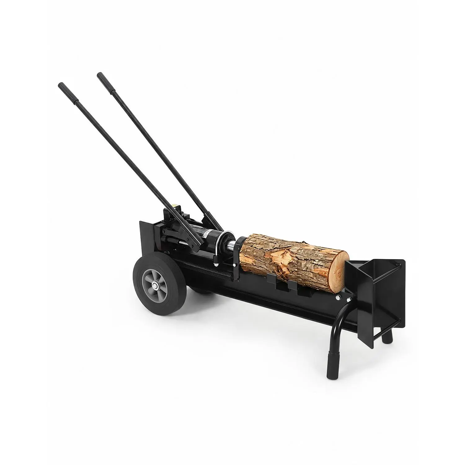 Garvee 12-Ton Manual Hydraulic Log Splitter with Dual-Speed Hand Pump – Heavy-Duty Steel Firewood Splitter with Wheels for Home, Garden, Farm & Camping
