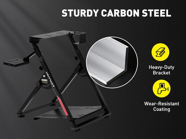 Comhoma Racing Simulator, Racing Wheel Bracket, Cockpit Wheel Bracket, Steering Gear and Shift Lever Bracket, suitable for Logitech G25, G27, G29, G920, G923 and Tesoton T330TS gaming brackets, Wheel Pedal, does not include the steering wheel itself.