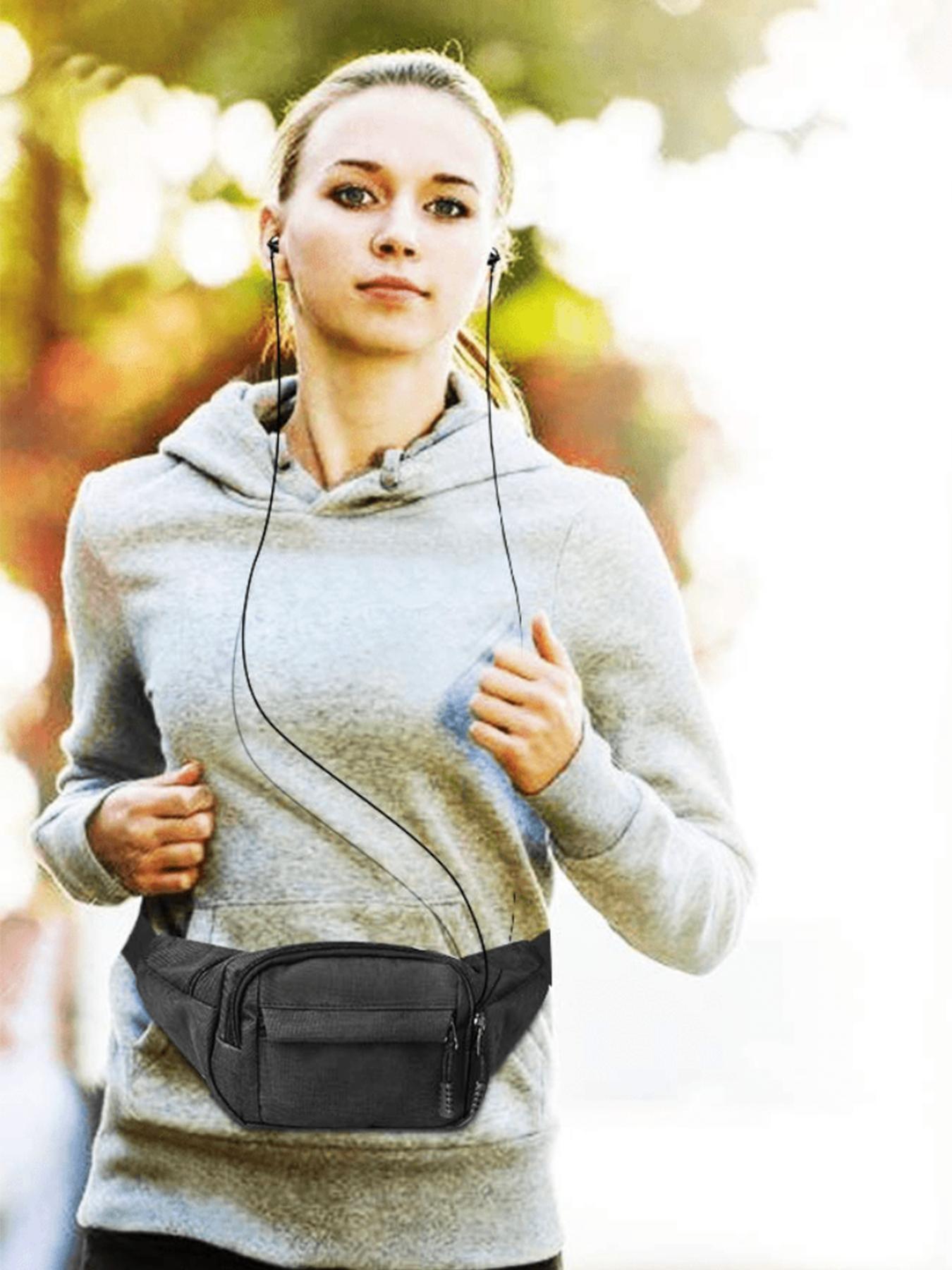 Waterproof Nylon Waist Bag for Men, Large Capacity Multi-Compartment Sports Chest Pack, Outdoor Cycling Phone Bag, New 2026 Model