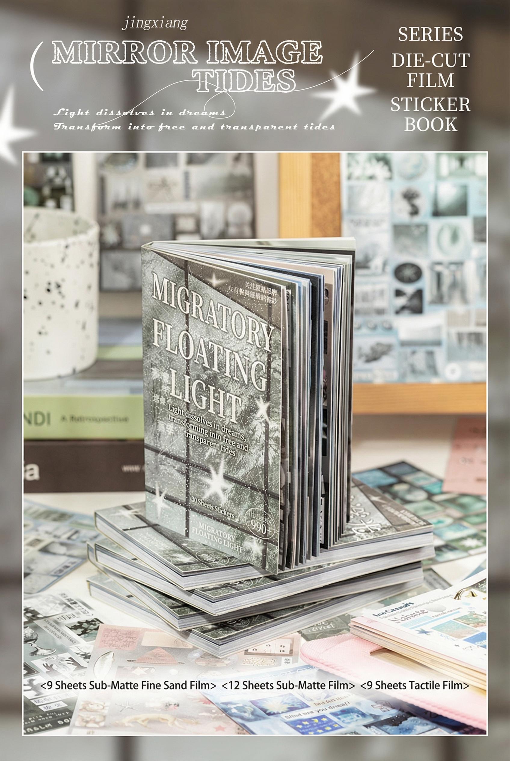 30 Sheets Old Dreams of Starlight Sticker Book – 990+ Cut Film Patterns. Multi-style DIY stickers for notebooks, scrapbooks, journals, planners & phone decoration. Stickerless art material. Perfect creative gift for teens, adults & stationery enthusiasts.