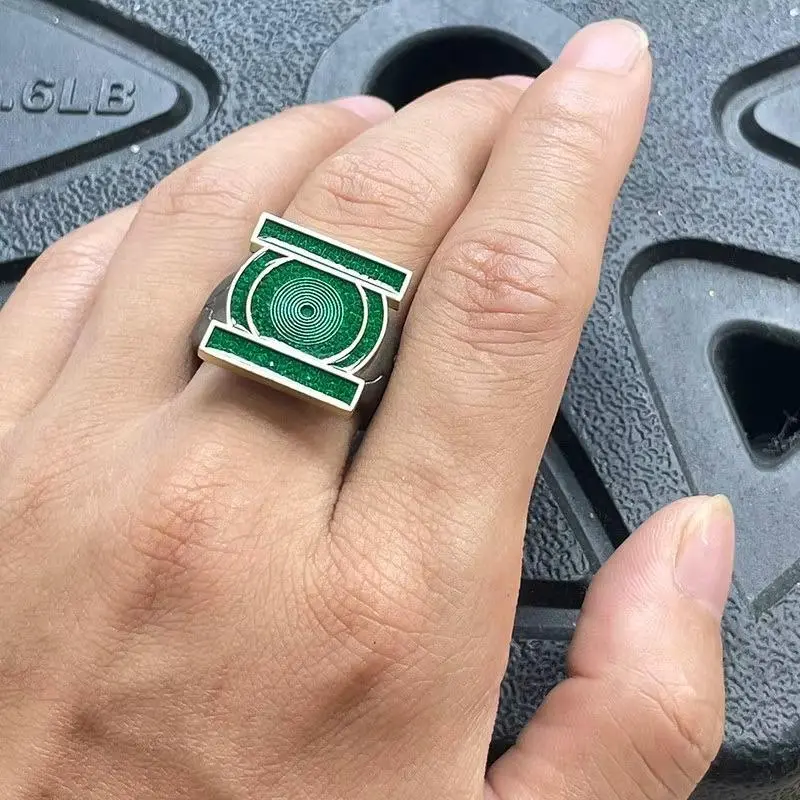 2026 Lanterns Green Lantern Corps Ring Metal Cosplay Series Collectible Prop Cosplay Costume Decor Accessory