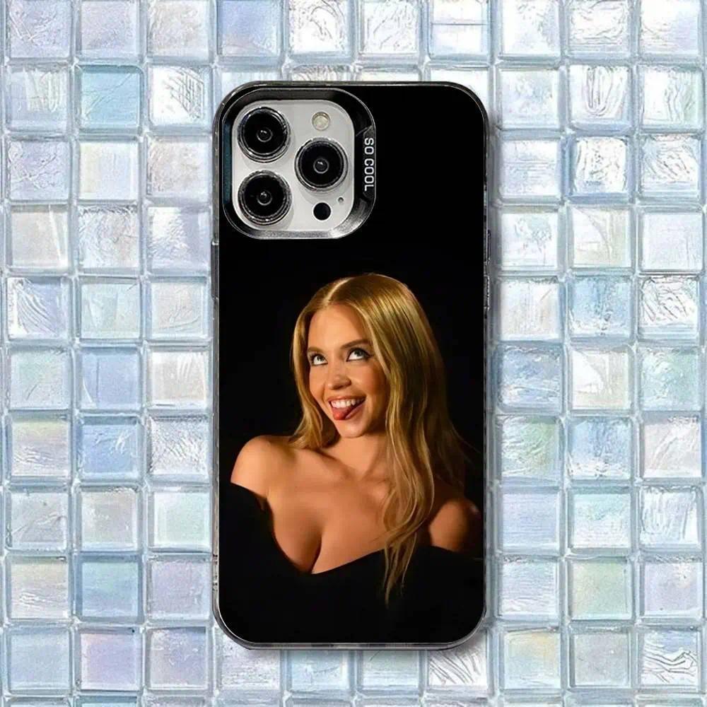 Popular Idol & Actress Sydney — Silver-Accent Phone Case — Compatible with iPhone 17, 16, 15, 14, 13, 12 Series — Drop-Resistant Matte Protective Case