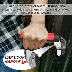 Multi-function car handle assistant for the elderly and the disabled, 3-in-1 car door support handle, elderly-friendly door lever, door armrest, Car Accessory Car safety hammer Escape hammer Window breaker Multi-function car safety hammer