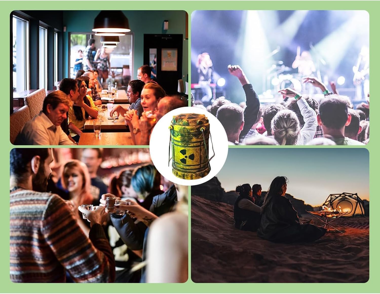 Simulation Nuclear Reactor Lantern Handheld Camping Light Halloween/Christmas Party Decor Night Light Home Decor Ornaments Birthday Gift