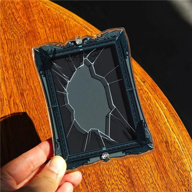 3Inch Acrylic Photo Frame European Style Butterfly Pattern, Postcard Display Stand, Anime Goods Card Holder Collectible Showcase