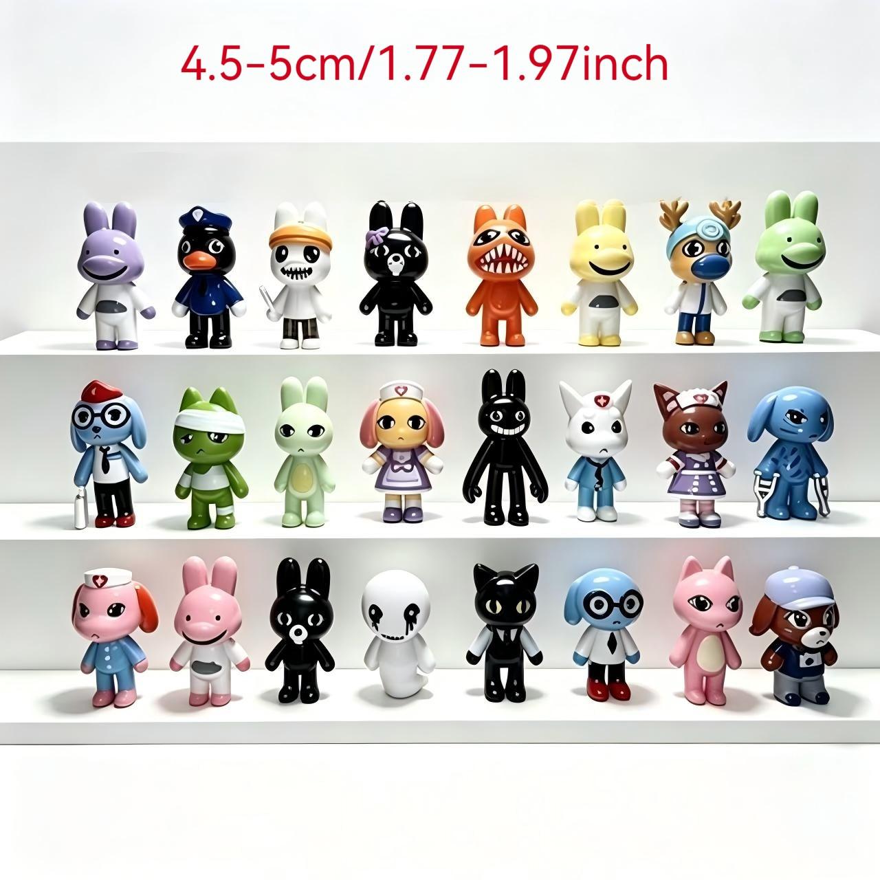 24-Piece Pet Hospital Figurine Set, Plastic Figurines, Office Shelf Decor, Halloween Desk Decoration, Non-Plated Precious Metal, Model Display Ornament
