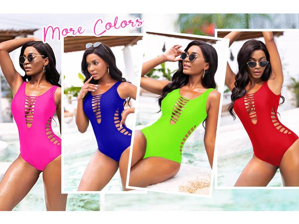 Aqua Eve Women Sexy One Piece Swimsuits Plunge Deep V Neck Cutout Bathing Suits Aqua Eve Women Sexy One Piece Swimsuits Plunge Deep V Neck Cutout Bathing Suits