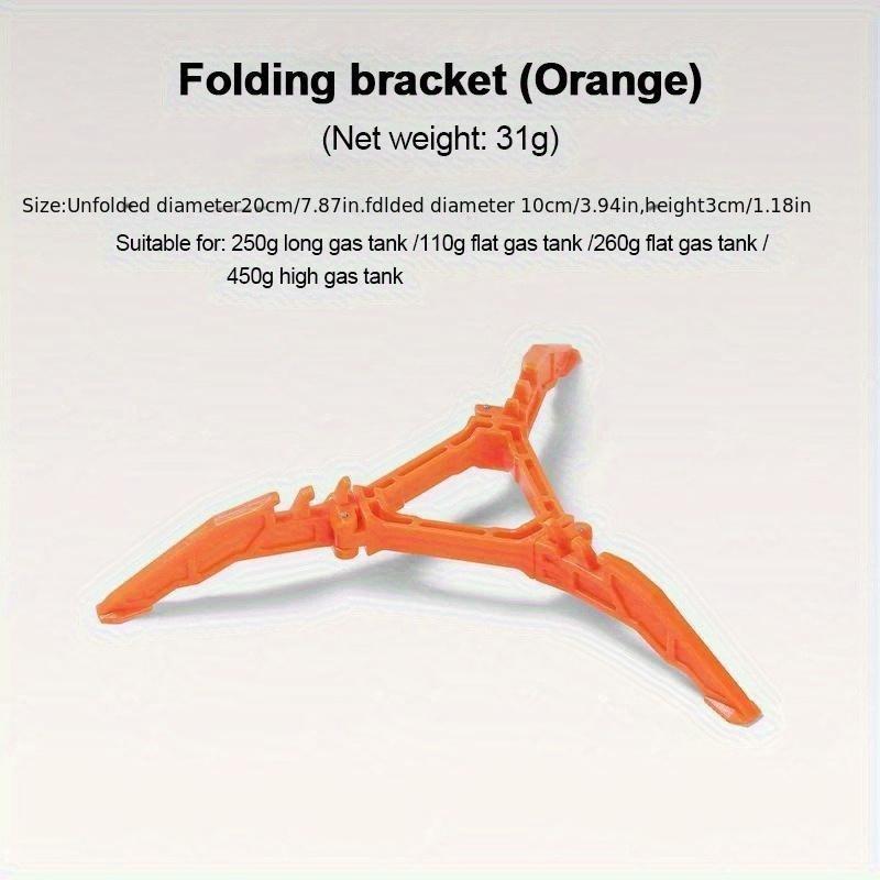 1pc Foldable Gas Tank Bracket, Outdoor Stove Gas Tank Holder Tripod Stand, Outdoor Camping Cooking Supplies