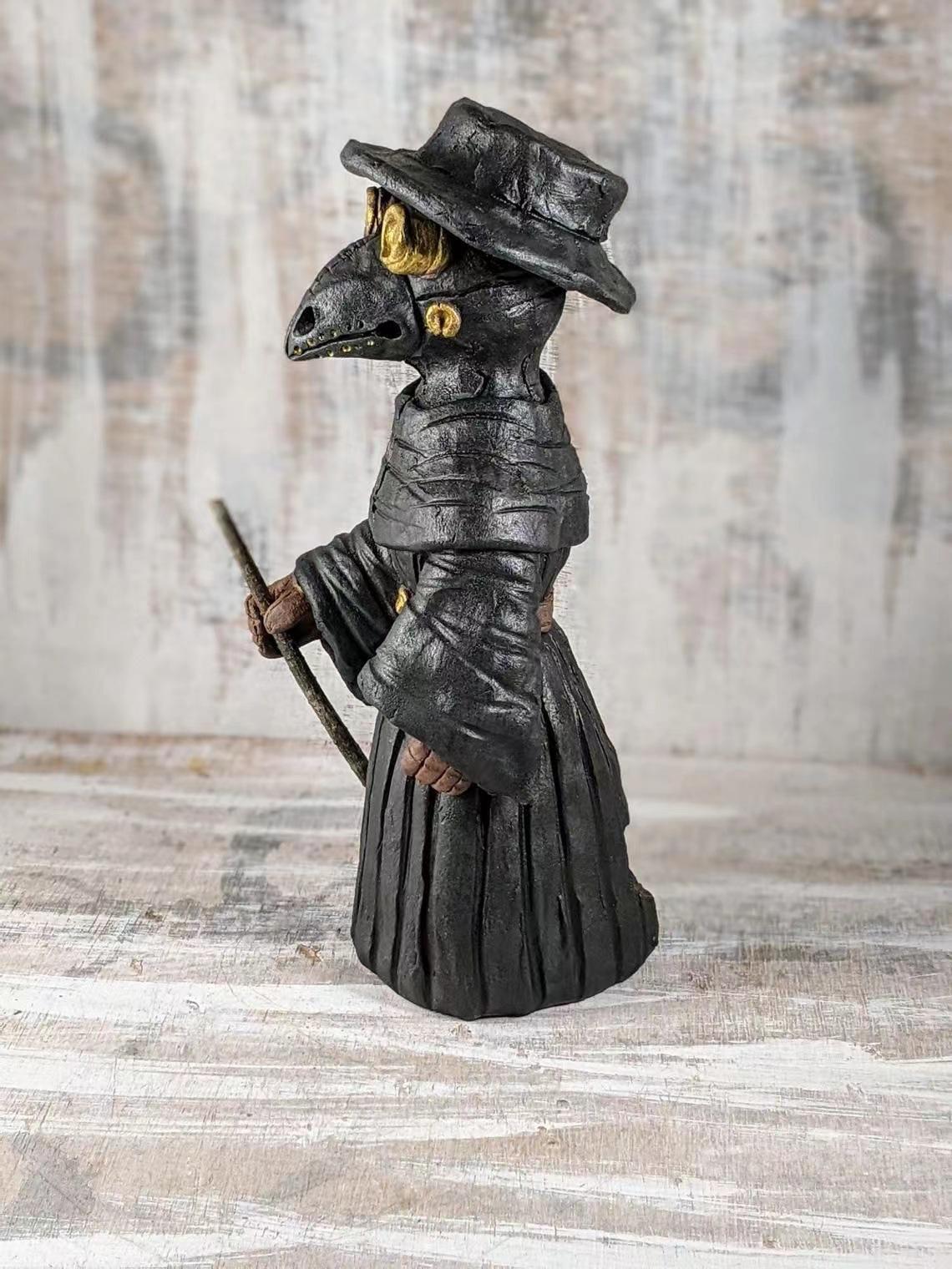 Halloween Mr. Crow Incense Burner Container Decorative Figurine Home Creative Incense Toxic Gas Crow Figurine