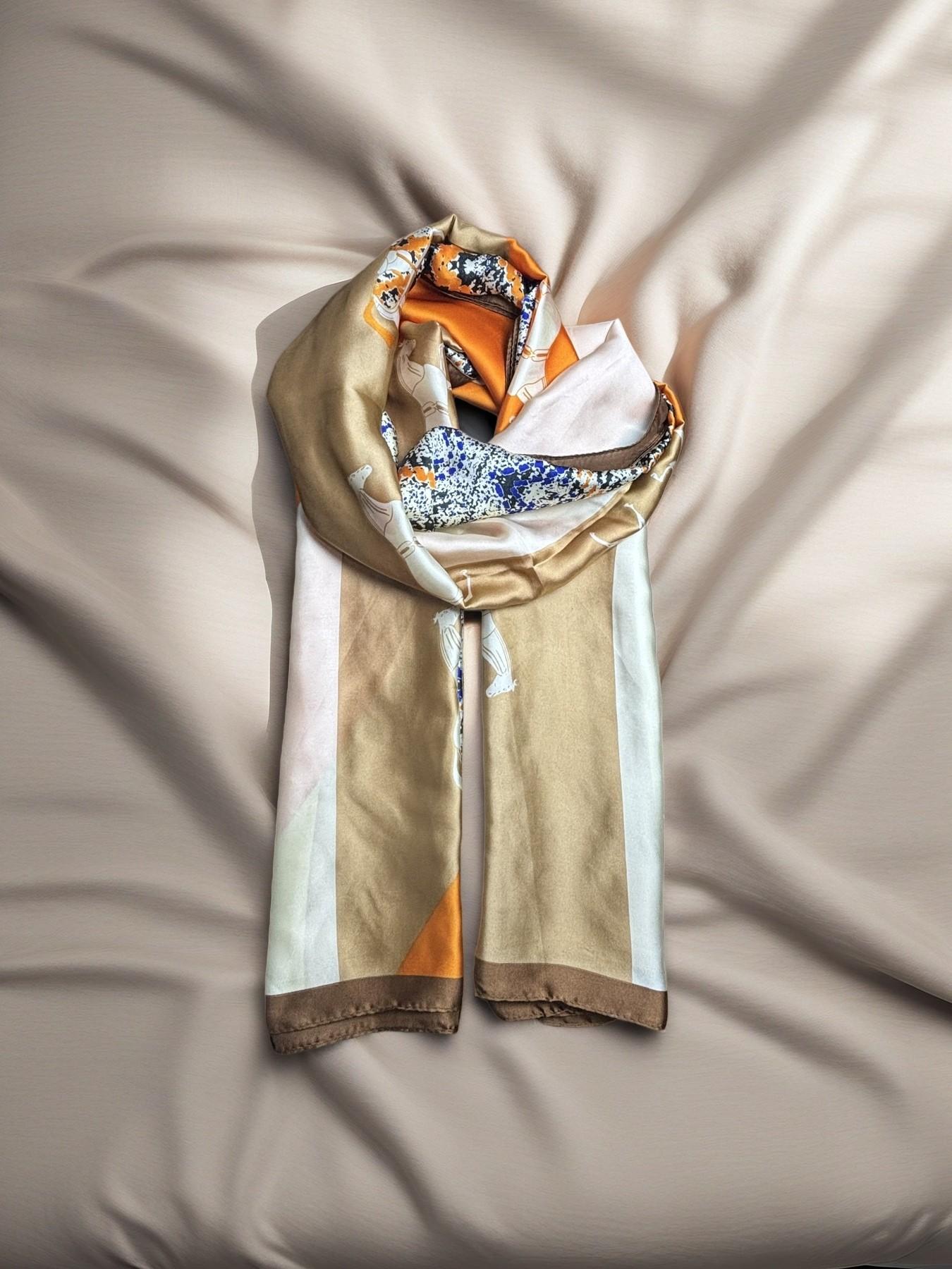 Women's Silk Texture Scarf, Lightweight Multi-Purpose Sun Protection Shawl, Perfect for Beach and Travel, Fashionable Versatile Accessory