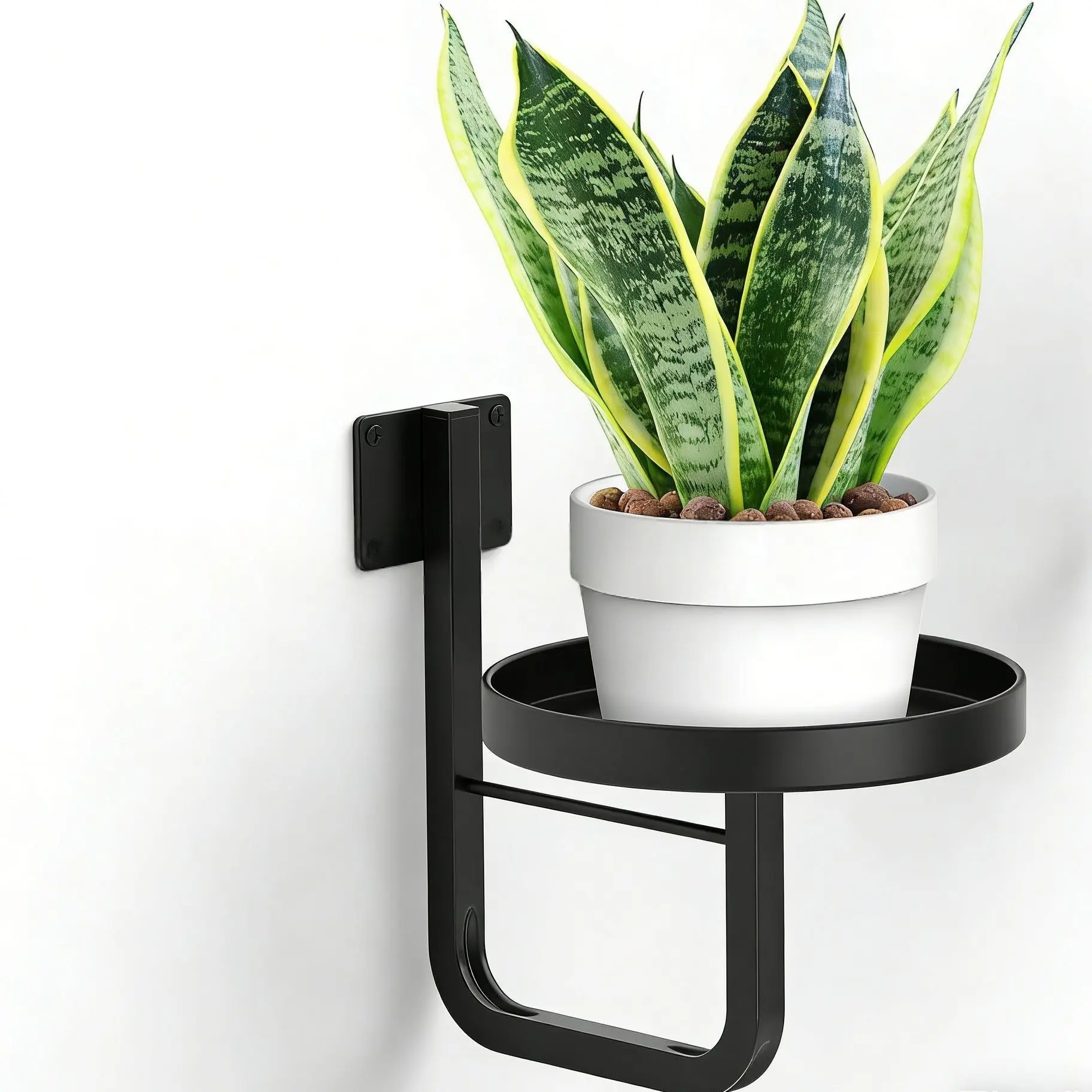Wall-Mounted Plant Stand, Metal Wall-Hanging Planter Shelf, Indoor Plant Frame, Home Decor, Vertical Gardening Solution, Wall Plant Holder