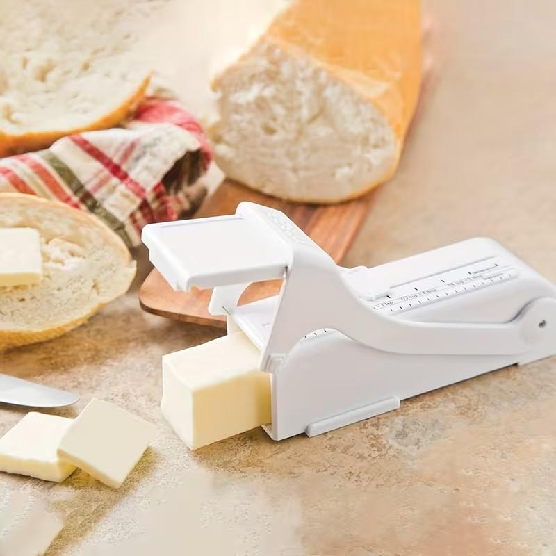 Multifunctional Butter Slicer Dispenser, Adjustable Portion Cutter with Ergonomic Handle, Easy to Clean Non-Stick Baking Tool for Home & Professional Kitchen
