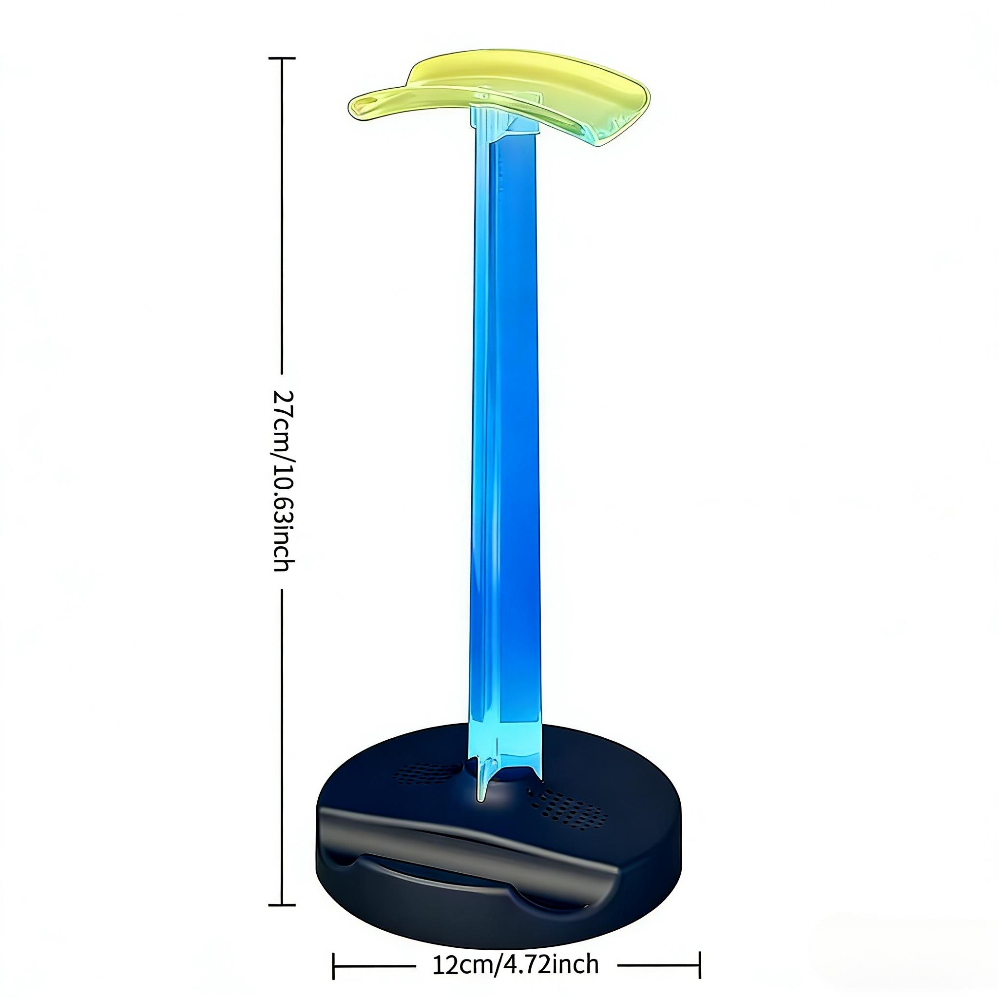 A10-RGB Gaming Headphone Stand, Glow Earphone Rack, Desktop Display Bracket, Headset Hanger, Detachable Headphone Stand for Gamers, Headphone Storage