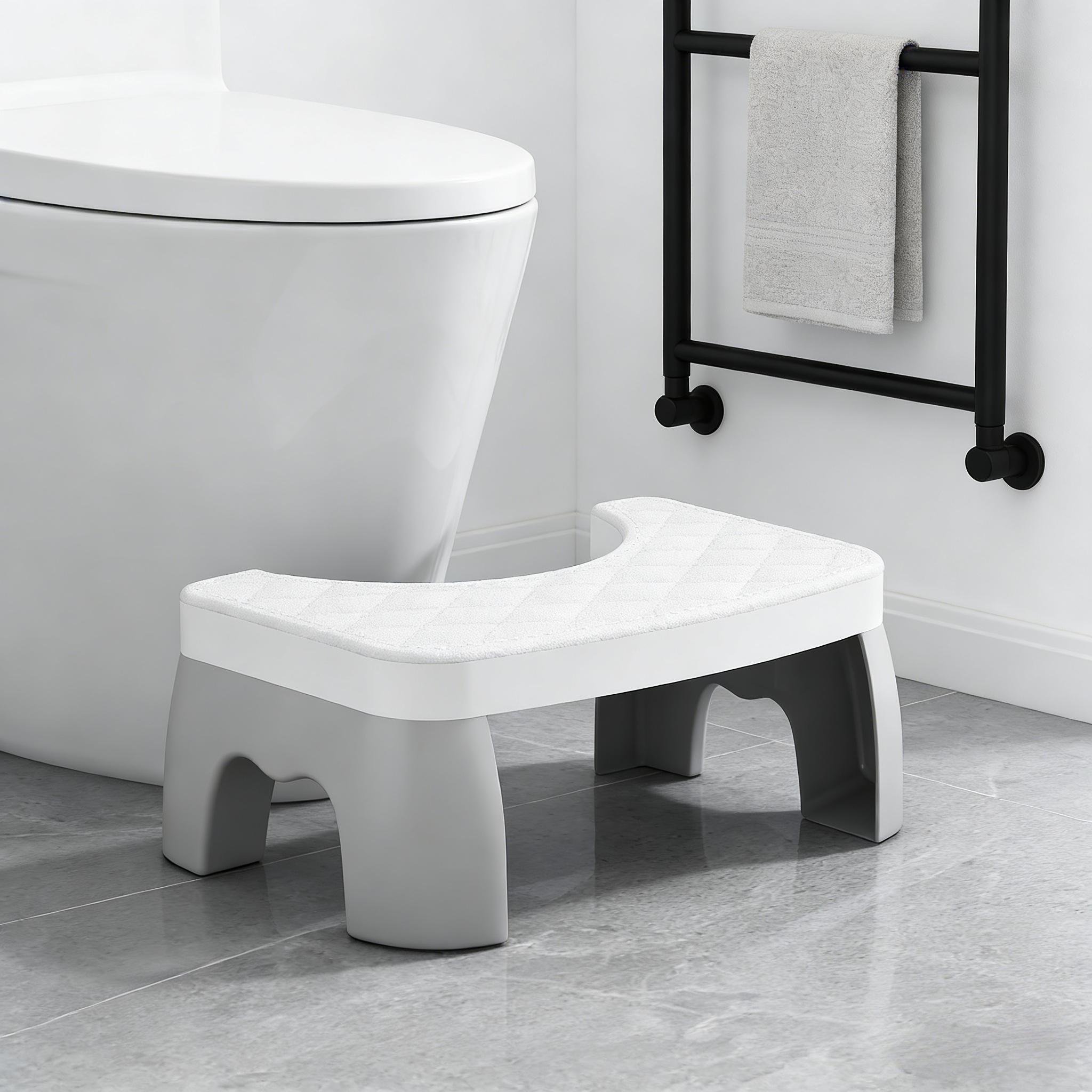 Say goodbye to numb legs from prolonged squatting. Featuring rhombus anti-slip surface texture and a thickened, stable base, this stool bears weight steadily even in slippery bathrooms, ensuring safe use for the elderly and children alike.