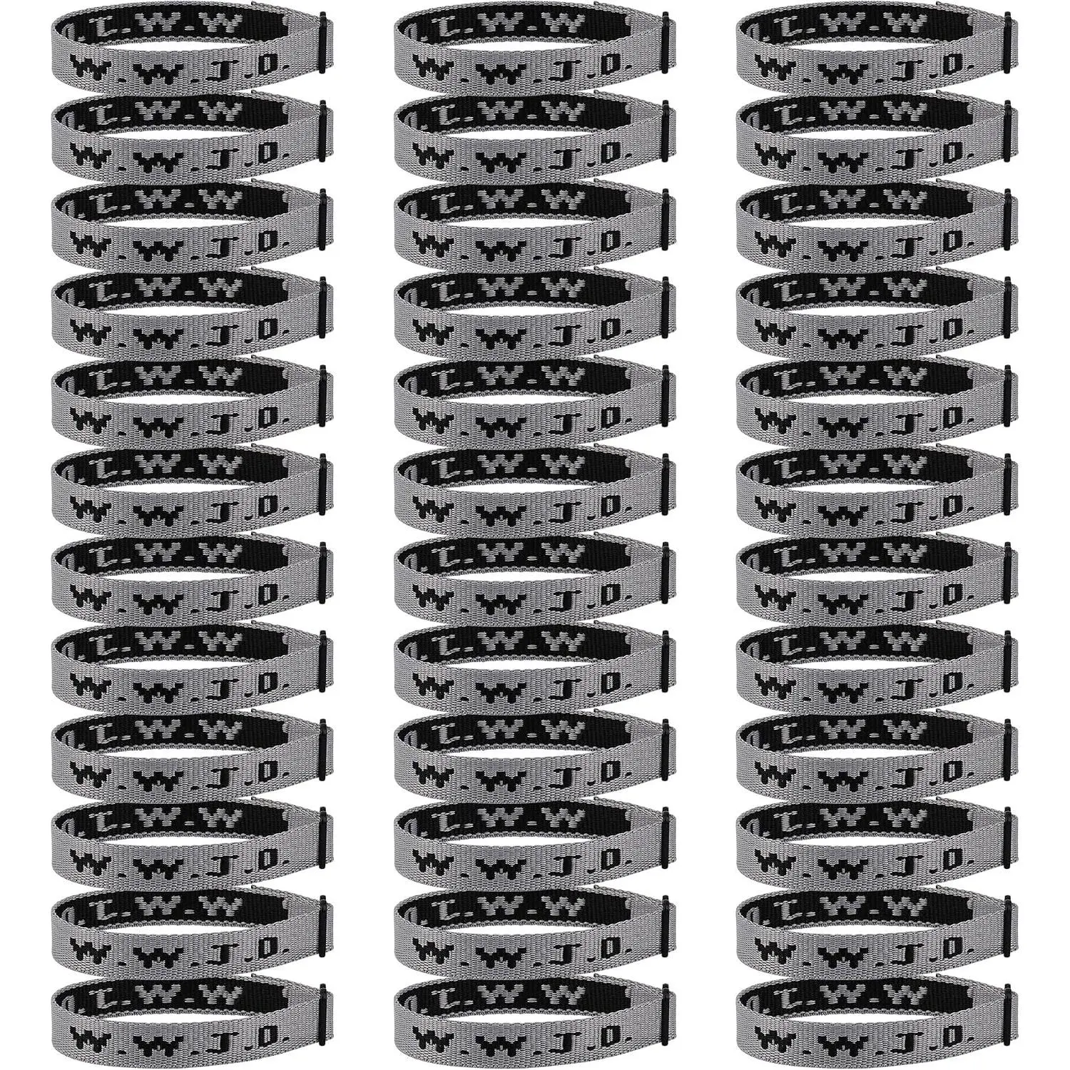 36 count WWJD Bracelet Pack for Women Men, Christian  Wristbands Bulk Gifts, W.W.J.D Adjustable Bracelets What Would  Do Bracelet