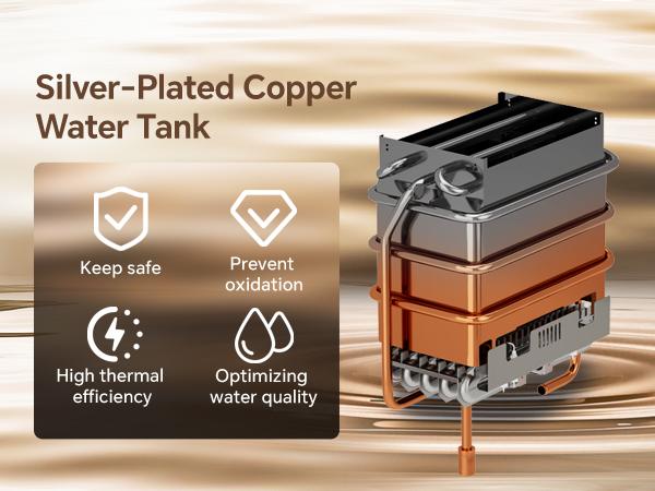 Ranein 8L Tankless Water Heater, Propane Gas, Outdoor Up to 2.11 GPM, 48,000 BTU On-Demand Instant Hot Water Heater Heating Ranein 8L Tankless Water Heater, Propane Gas, Outdoor Up to 2.11 GPM, 48,000 BTU On-Demand Instant Hot Water Heater Heating