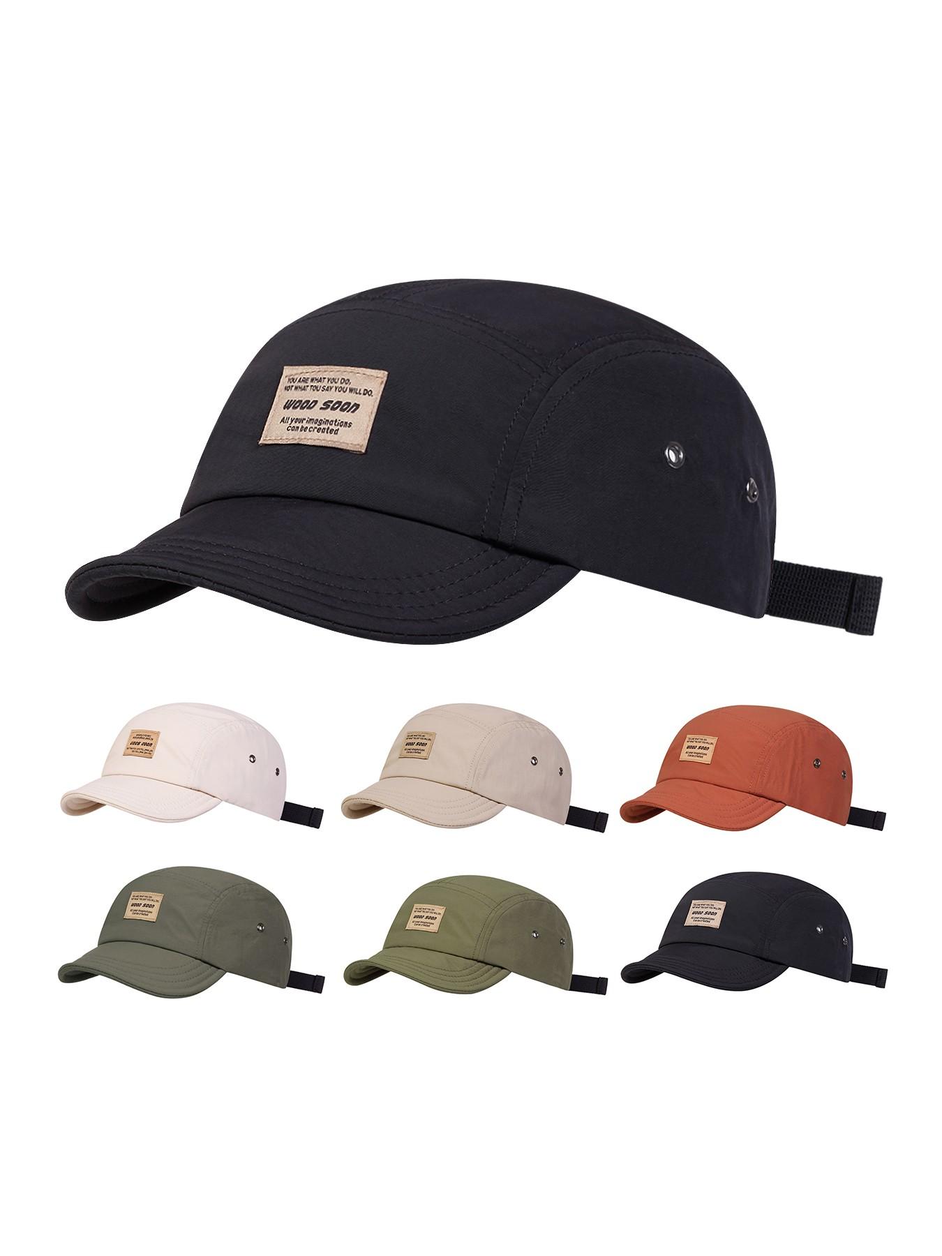 Unisex Wood Soon Quick-Dry Baseball Cap, Adjustable Sun Protection Casual Hat for Spring & Fall, Outdoor Travel Beach Vacation