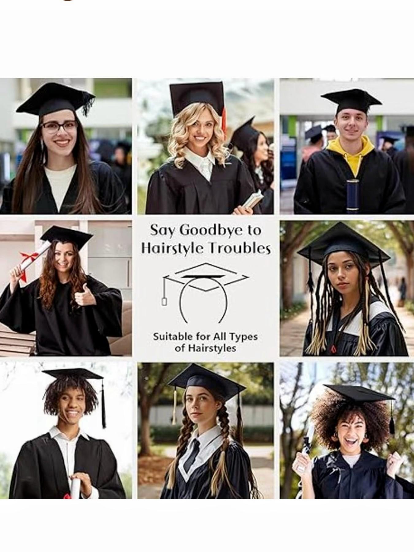 Original Graduation Cap Clip-On Headband, Snug Fit for Male/female Graduates, Commencement Ceremony Wear, Graduation Souvenir Accessory