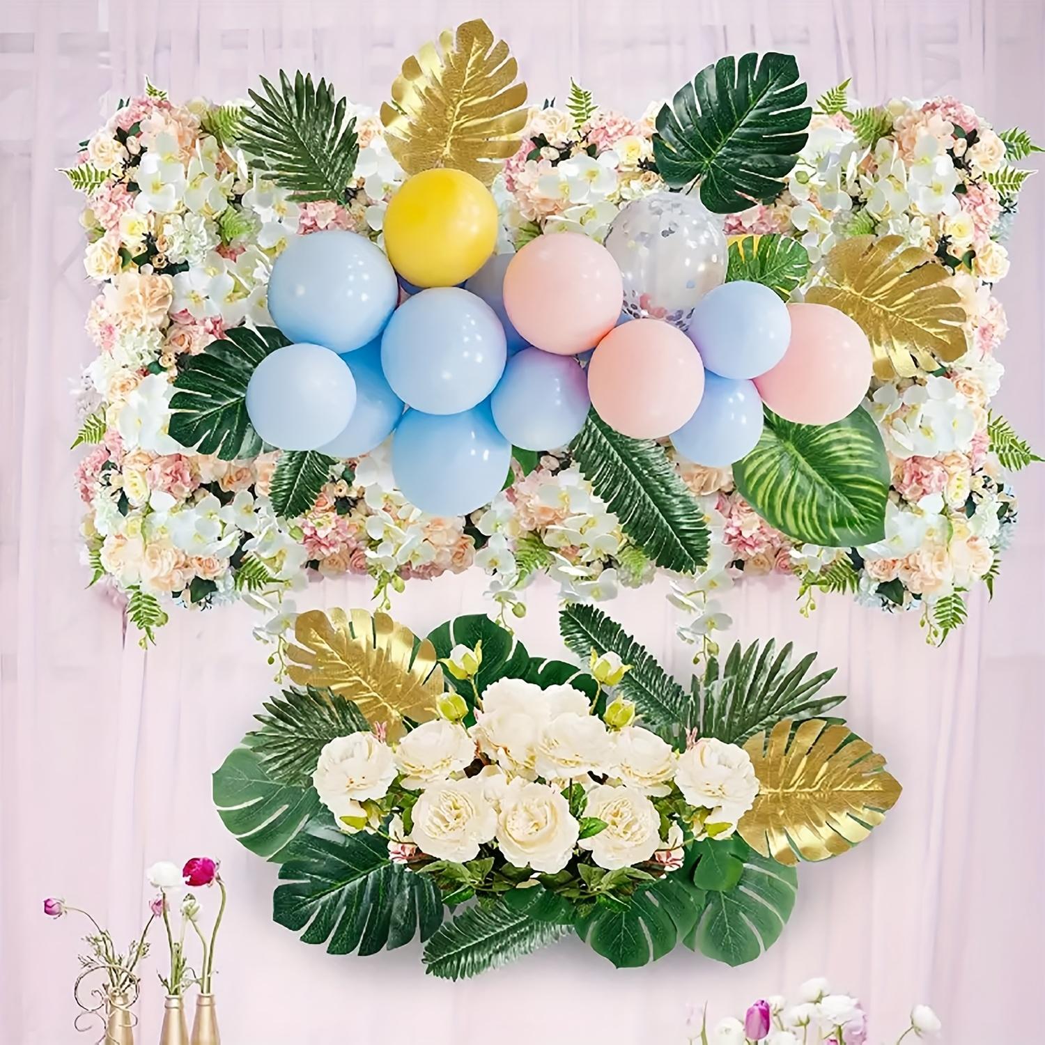 [20pcs Imitation Turtleback Leaf] Artificial Plastic Leaves Turtleback Bamboo Balloon Wedding Decoration Foliage Fresh Home Decorative Supplies Ornaments