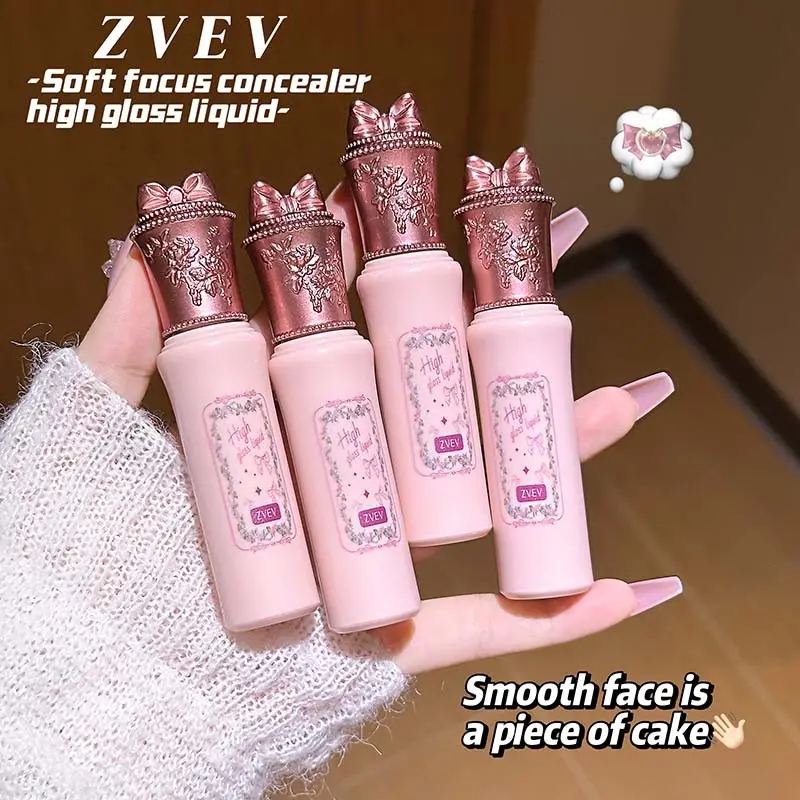 Liquid Concealer, Waterproof Oil Control Full Coverage Concealer, 4 Shades Natural Flawless Makeup