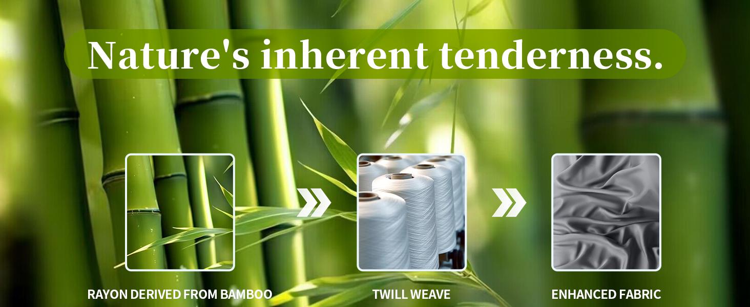 Sonoro Kate Pure Bamboo Bed Sheet Set - 4/6 Pieces Soft & Cooling, Organic Viscose Derived from Bamboo, 16 Inch Deep Pockets, Moisture Wicking