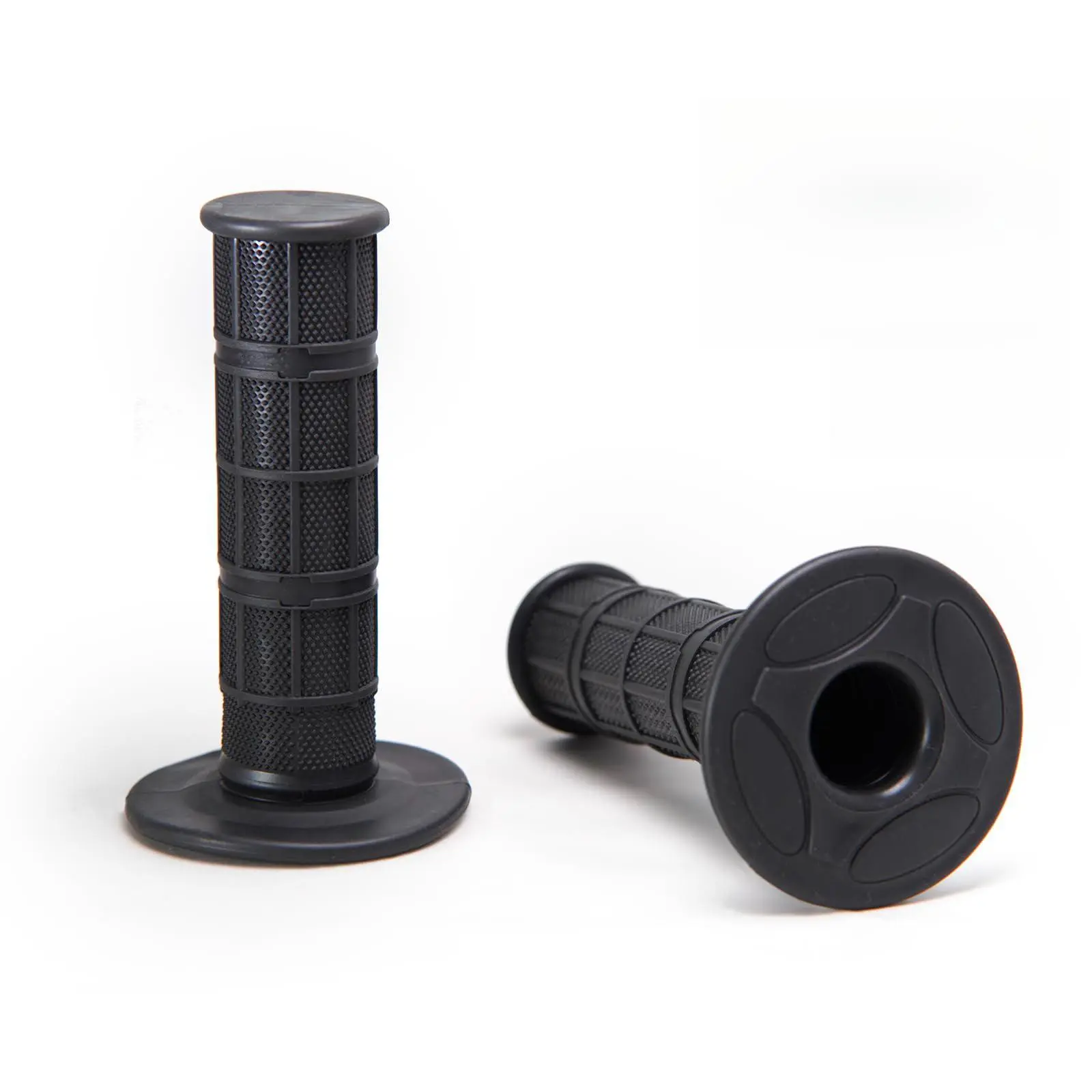 2PCS Universal Motorcycle Handlebar Grips Pair Set - Soft Rubber, Non-Slip, Ergonomic Anti-Vibration, Comfort Throttle Motorcycle Parts, Slide-On Install, Easy Swap, All Seasons for Dirt Bikes, Sportbikes, Neon Bold Colors, Wrist Fatigue Less, 2Pack For B