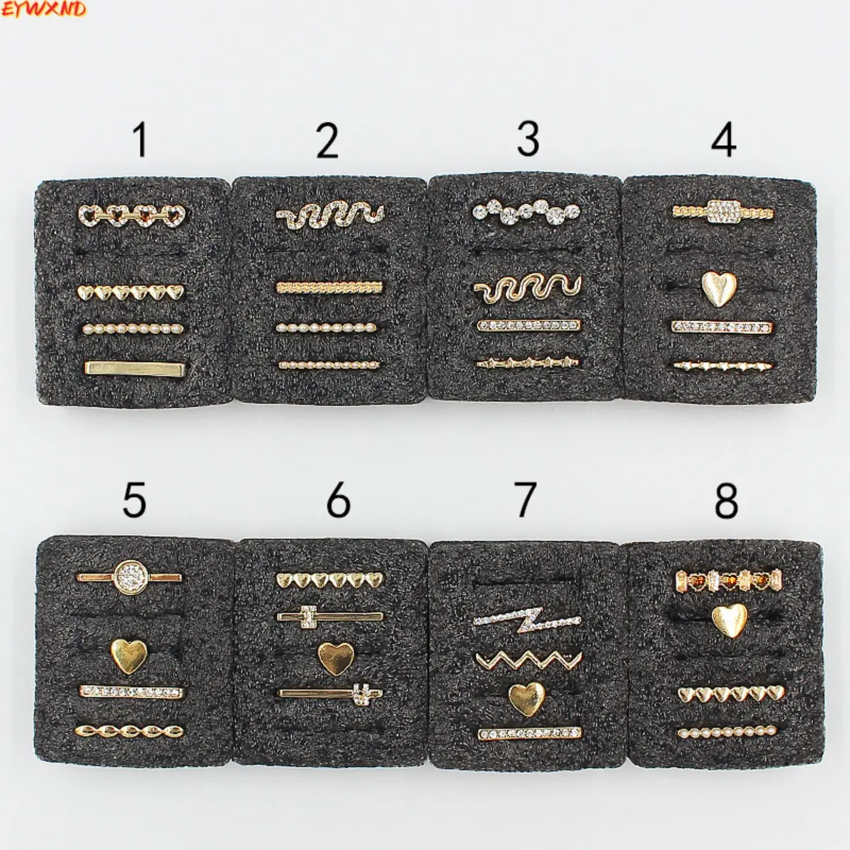 EYWXND Suitable for Apple Watch band decoration, silicone watch band decoration ring, decorative stud, Apple Watch band decoration buckle tiktokshopbacktoschool