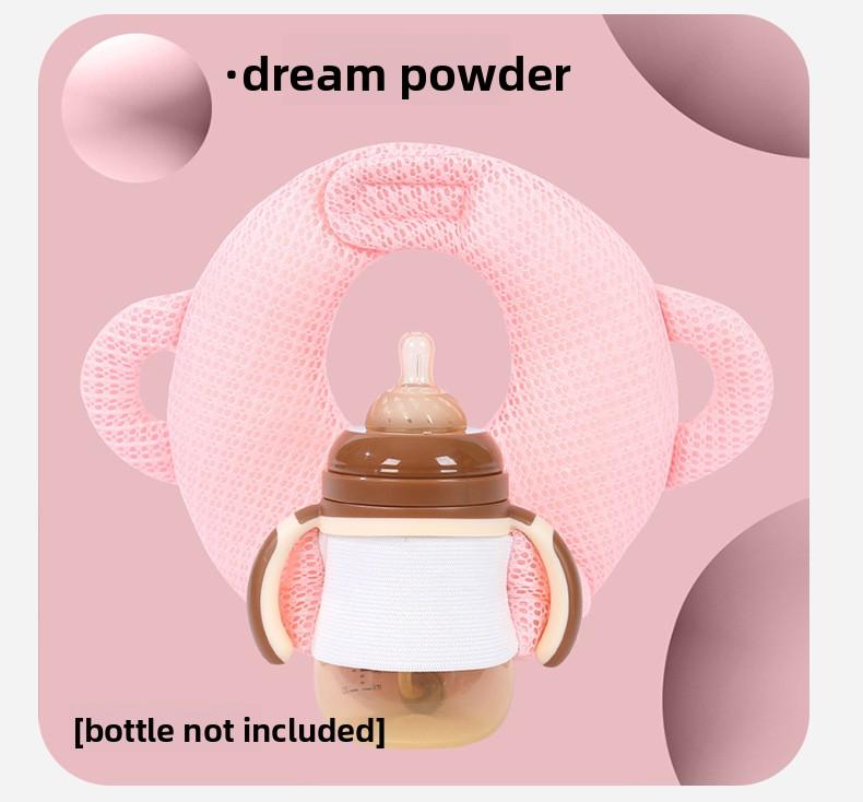 Langkes Baby Automatic Feeding Pillow Newborn Anti Spit Up Nursing Cushion Hands Free Bottle Holder for Infant Self Feeding Milk Bottle Fixing Support Multifunctional Baby Feeding Assistant