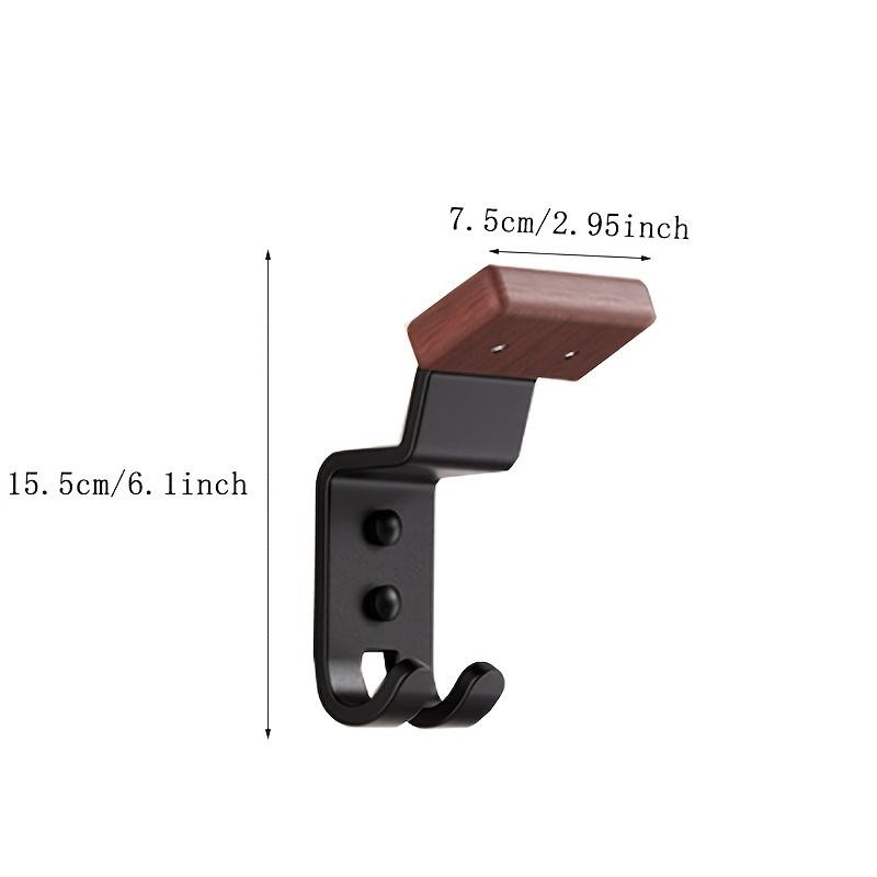 Helmet Rack, Helmet Hook, Wall-Mounted Motorcycle Helmet Stand, 180-Degree Key Ring Holder, Living Room Accessory