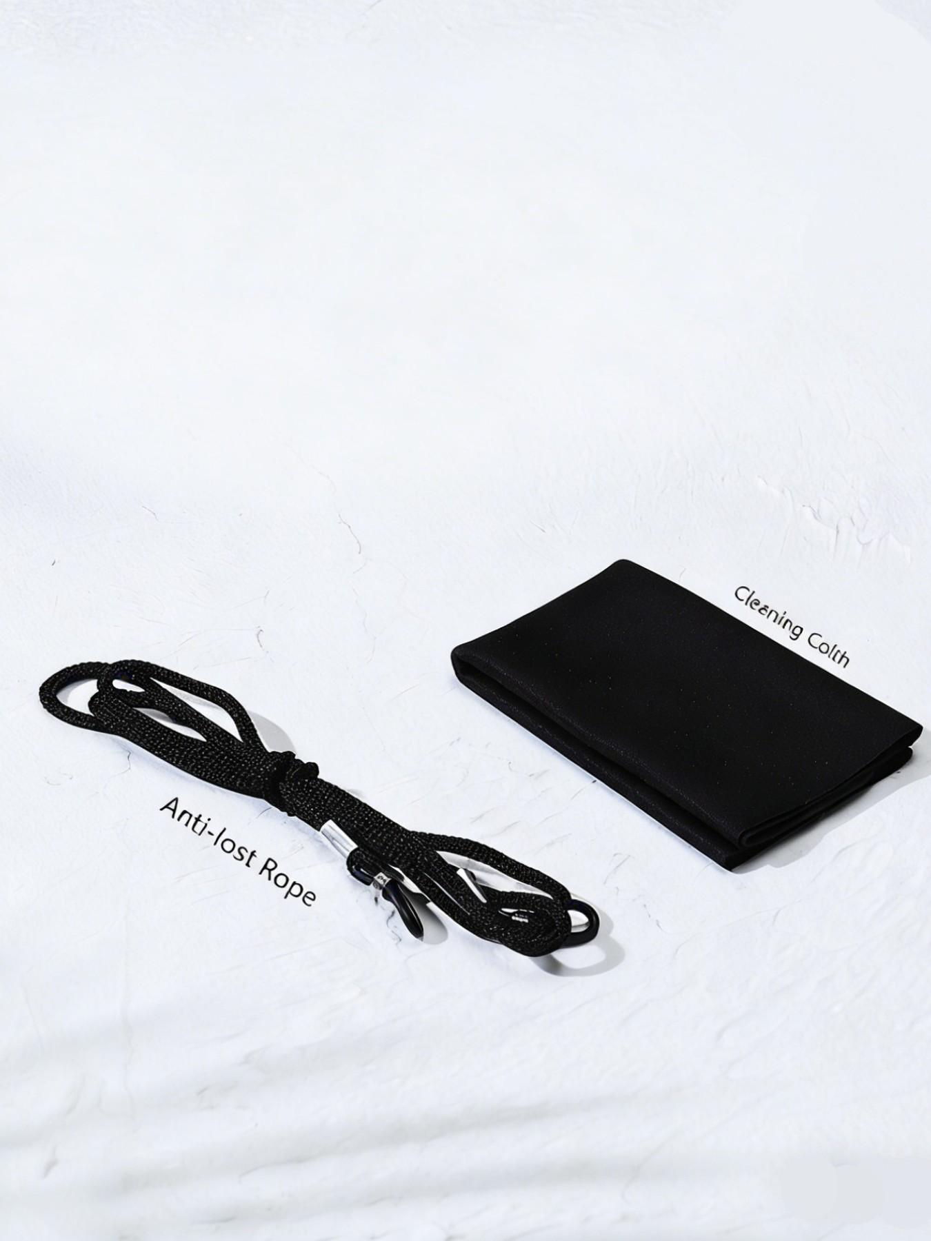 Men's Polarized Glasses, Vintage Square Frame, Anti-Wind & Sand, Sporty Style, All Seasons, PC Material, Ditsy Floral Pattern