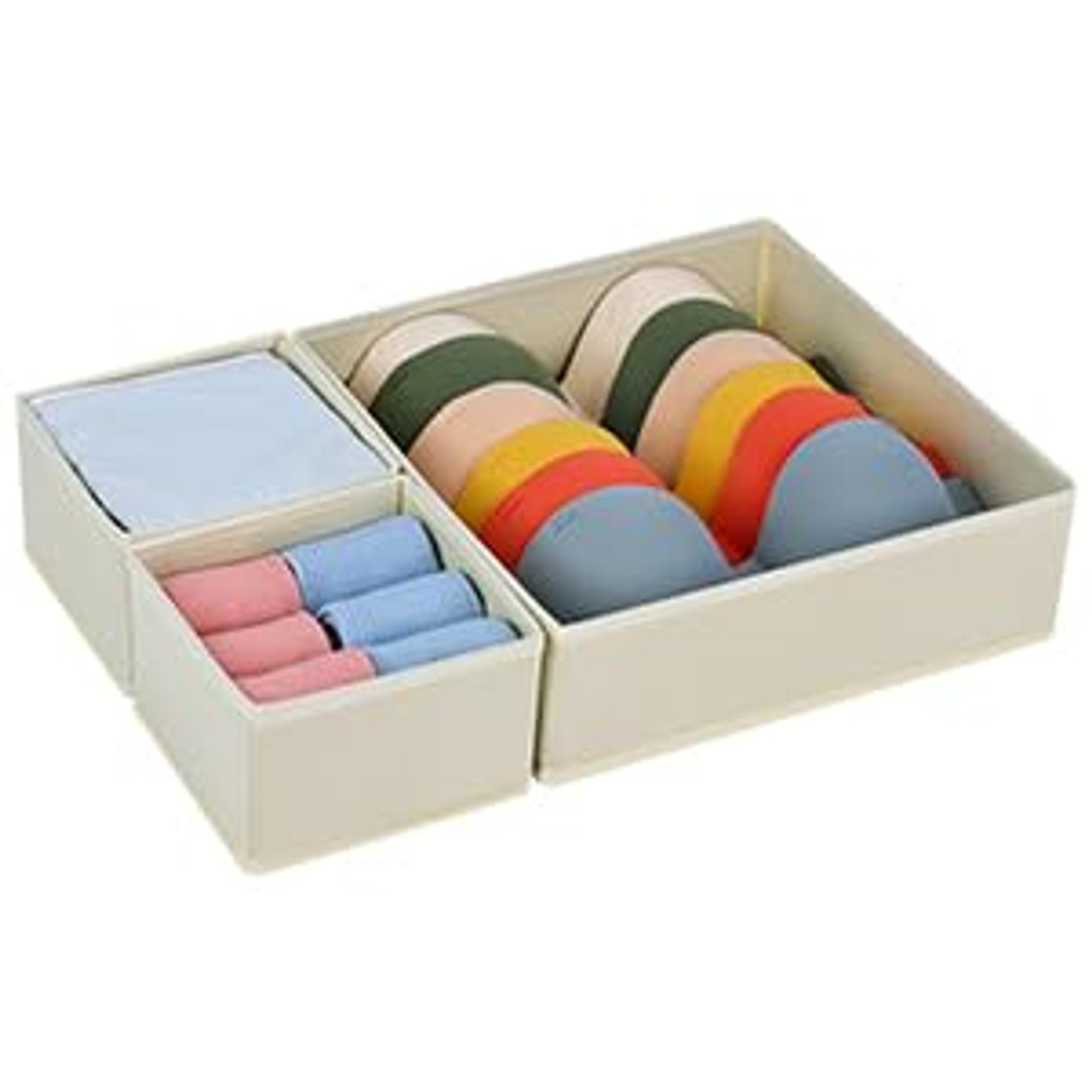 Drawer Organizer Clothes, 12 Pack Dresser Organizer, Foldable Closet Organizers and Storage, Fabric Dresser Bins, Drawer Dividers for Nursery, Baby Clothes, Underwears, Sock (Beige) Drawer Organizer Clothes, 12 Pack Dresser Organizer, Foldable Closet Organizers and Storage, Fabric Dresser Bins, Drawer Dividers for Nursery, Baby Clothes, Underwears, Sock (Beige)