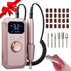 Professional Electric Nail Drill Machine, LED Display, Multiple Grinding Heads, 32-Speed Adjustable, Efficient Power, Compact Design, Manicure