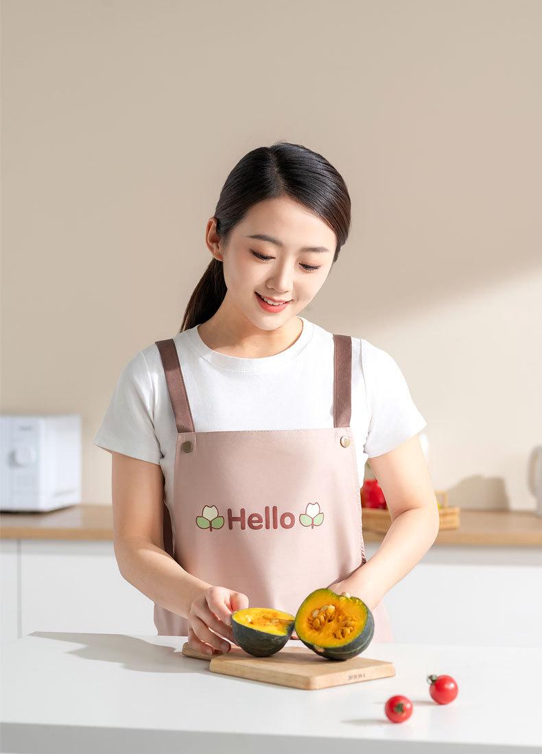 Kitchen Apron Waterproof Oilproof Convenient Pocket Chef Cooking Apron Men Women Barista Manicurist Work Aprons Waiter Uniform