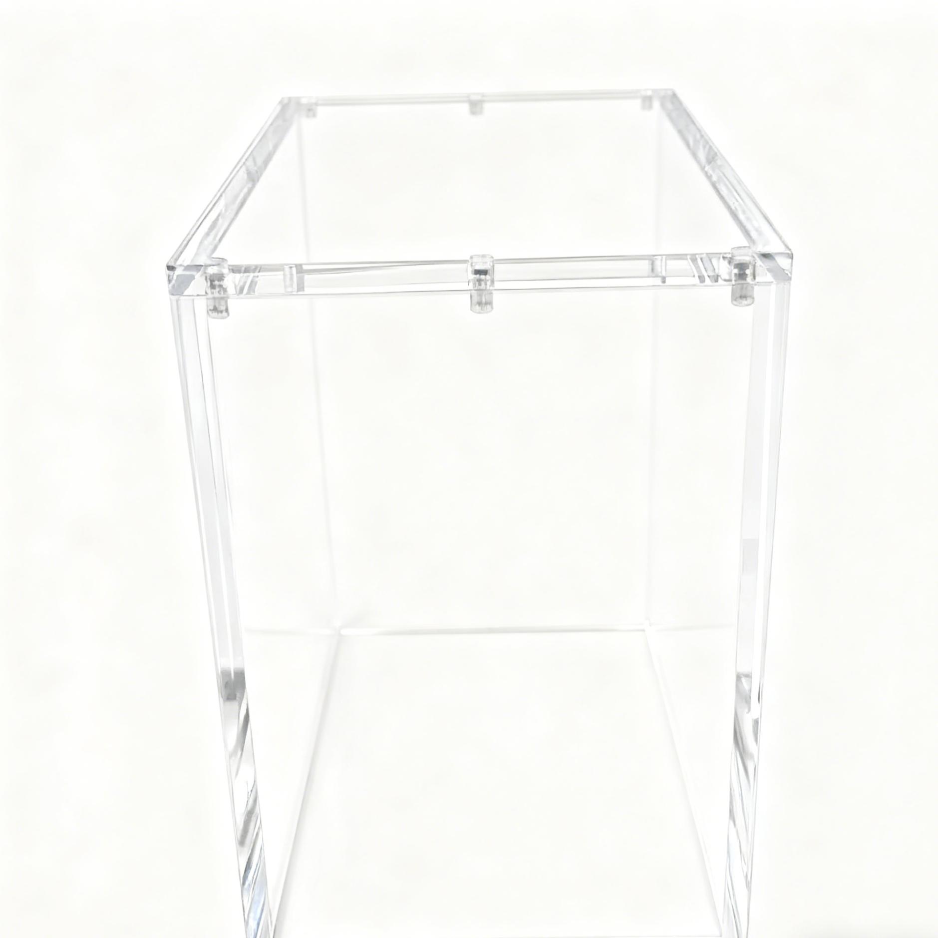 5mm Acrylic Stackable Display Box, Compatible with Etb Transparent Magnetic Case, Ideal for Trading Cards, Collectibles, Sports Memorabilia, Trade Card Box