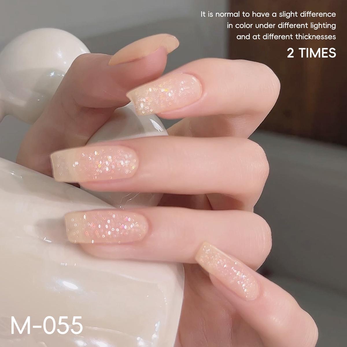 6PCS*15ML Pink 6-Color Set - New Popular Nail Gel in Pink Series, a Set of 6 Nail Polish Gels with LED Ultraviolet Gel, High Saturation, Long-Lasting And Strong Without Damaging Nails, Essential Salon Gel for Home Manicure