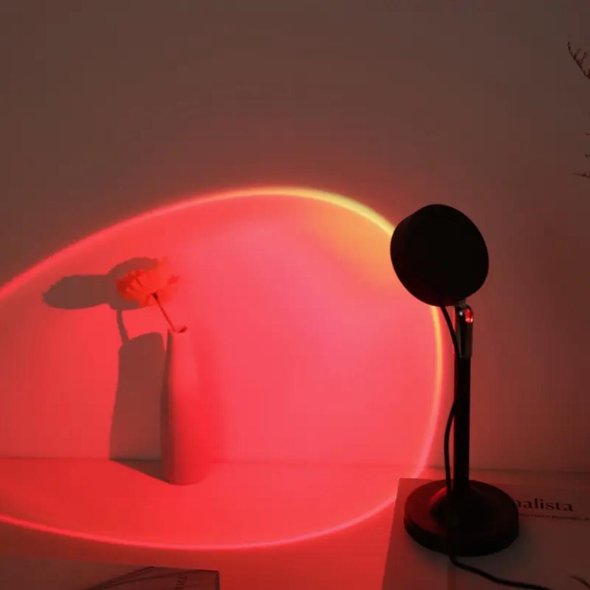 USB Sunset Projection Lamp LED Table Light with Remote Controller, Led Mood Light, Adjustable 16 Color Atmosphere Lamp for Photography Home Decor, Adjustable Led Lights