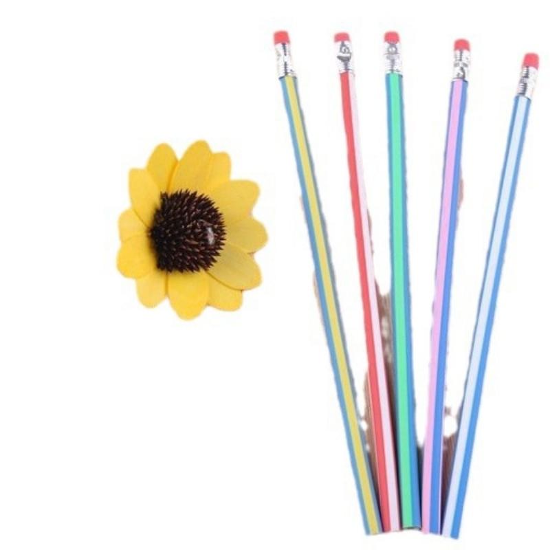 Random 6/12/24 Pieces Transformable Pencils, Creative Stationery for Students, Bendable Writing Pens, Soft Erasable Pencils