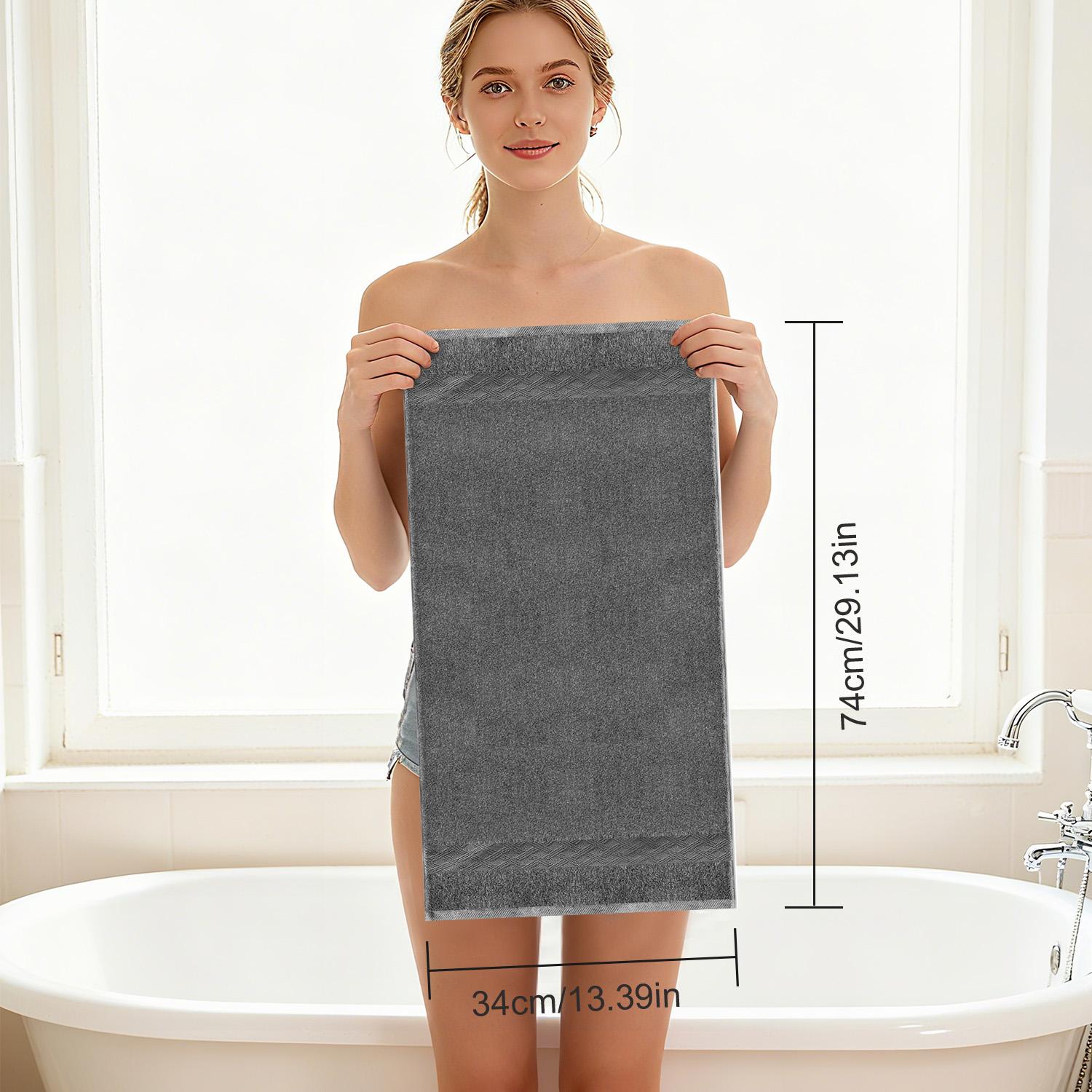 4 Pack Thicken Soft Cotton Hand Towels, Highly Absorbent Quick Dry Towel for Bathroom Kitchen Gym Home Spa Hotel