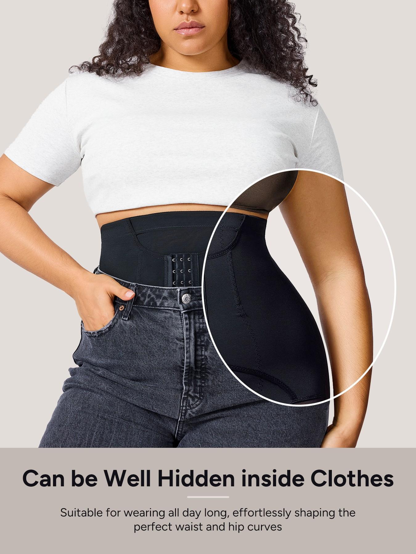 Women's Plus Size Seamless Shapewear Pants, High Waist Tummy Control Panty, Non-Rolled Edge Butt Lifter Underwear, Comfortable Inner Wear