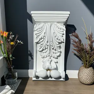 PU Beam Bracket Column Roman Pillar European French Style Carved Flower Beam Bracket Elephant Nose Bull Legs Door Head Decoration