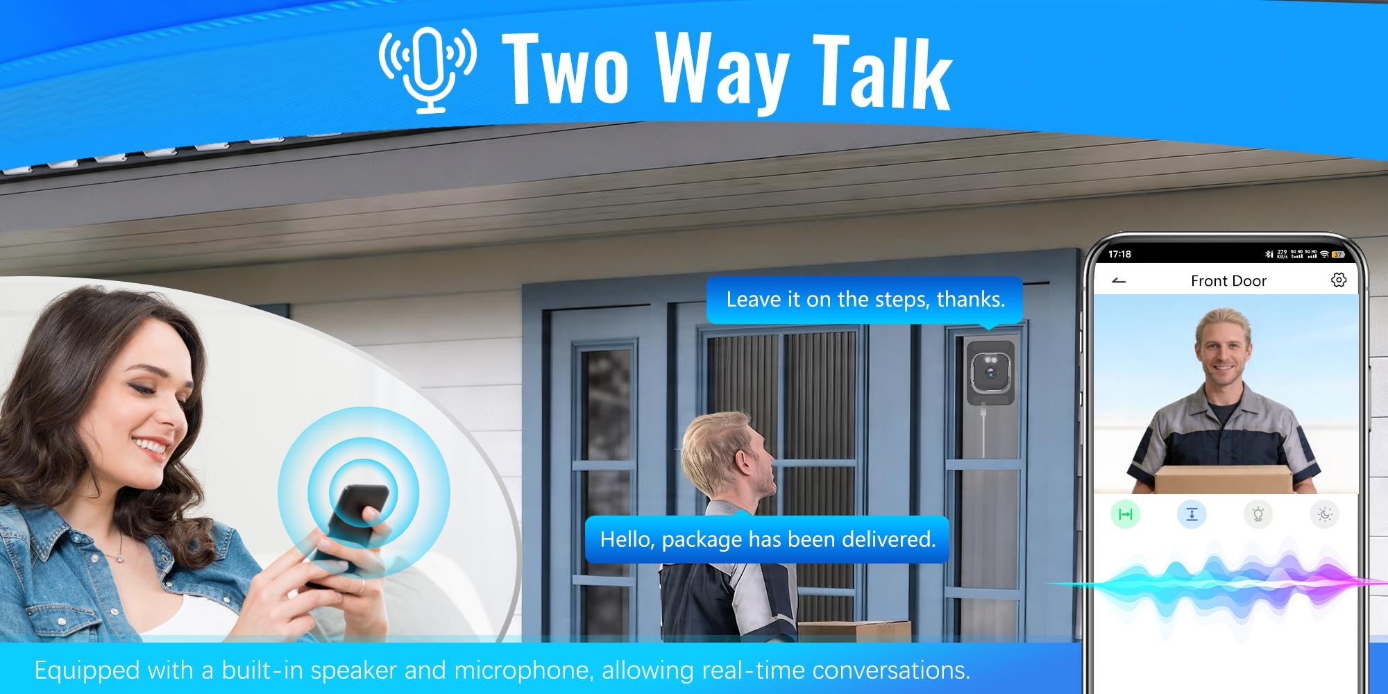 2K Smart Window Wall Security Camera, 2.4GHz & 5GHz WiFi Camera, Indoor Cameras for Home Security with Color Night Vision, AI Person & Motion Detection, 2-Way Audio, Easy & Quick Installation, WiFi Monitoring Camera