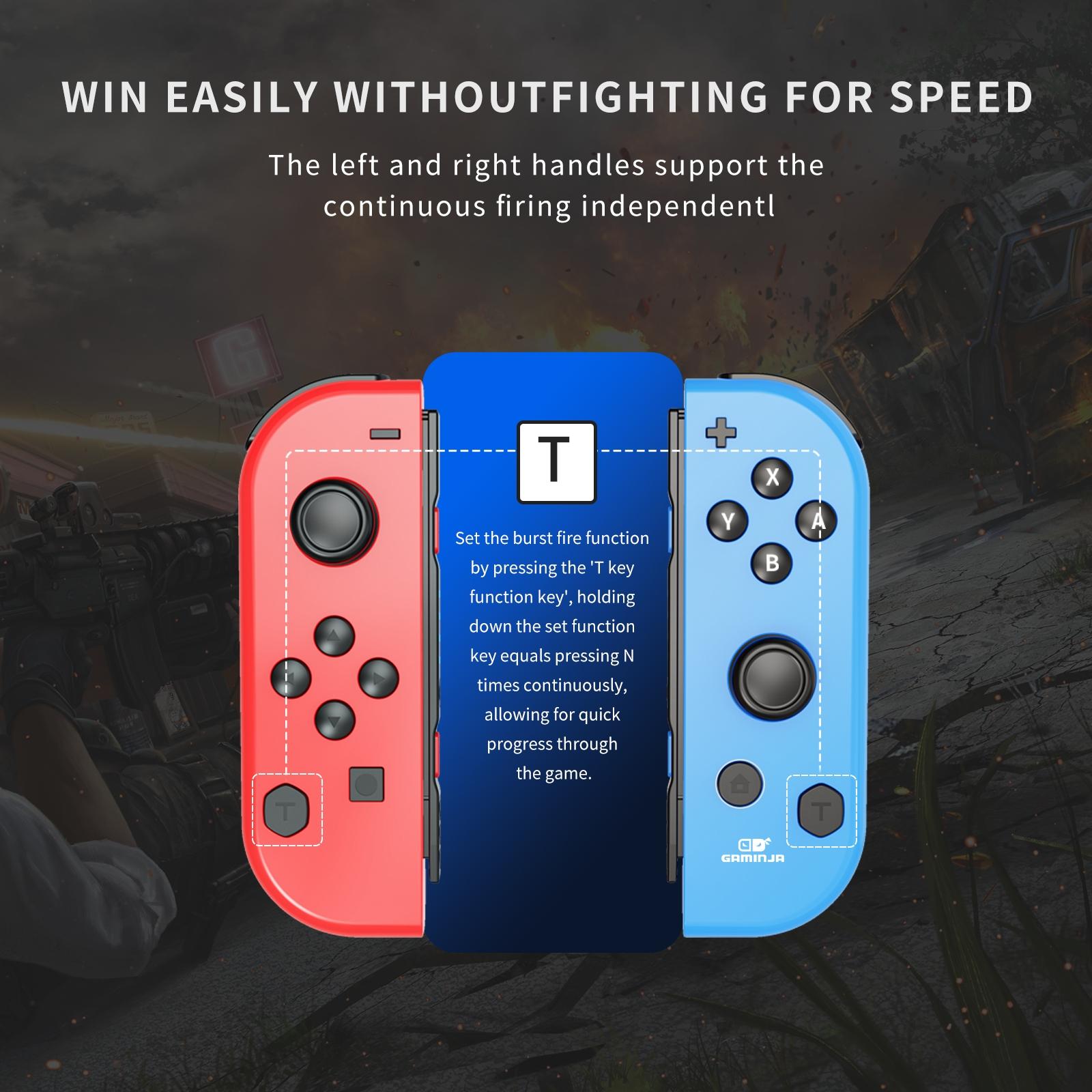 Gaminja Wireless Controller Adapter for Switch, Compatible with Nintendo Switch Joy-con with light, Laptop Video Dance Game Accessories Game Handle, Console Accessories