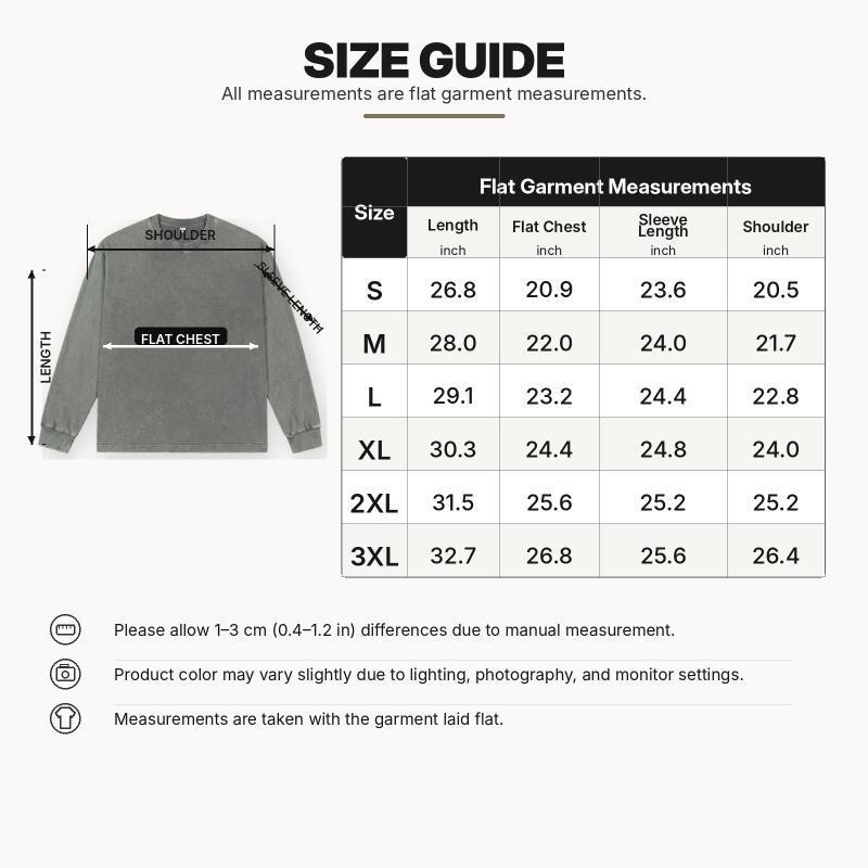 Men's Long Sleeve Crew Neck T Shirts 1/4 Pack, Vintage Washed Casual Tops, Pure Cotton Basic Shirts, Distressed Retro Style Tees, Loose Fit Pullover Clothing, Daily Wear Essential, Streetwear Inspired Fashion Outfit